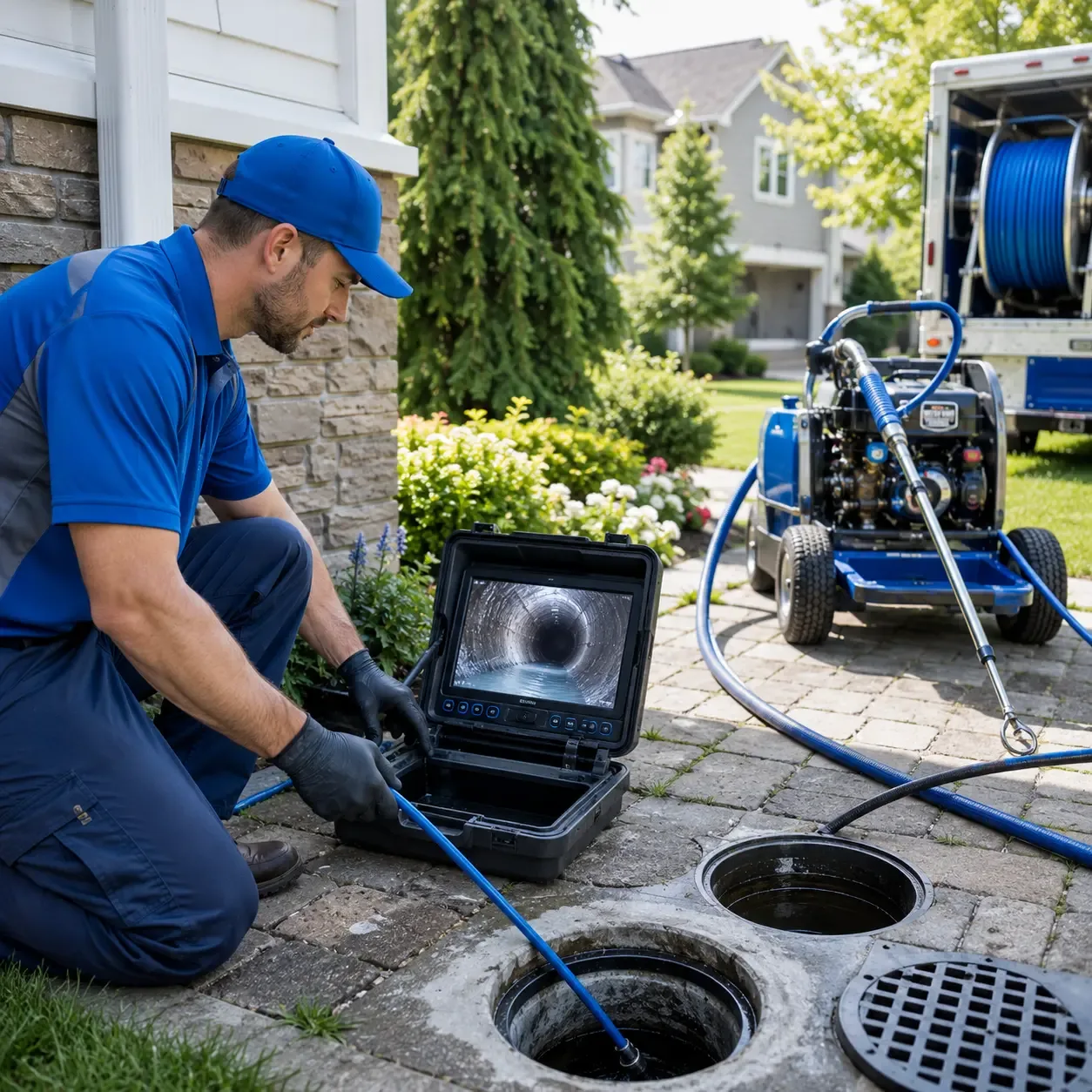 Outdoor drain cleaning professionals serving Detroit, ME